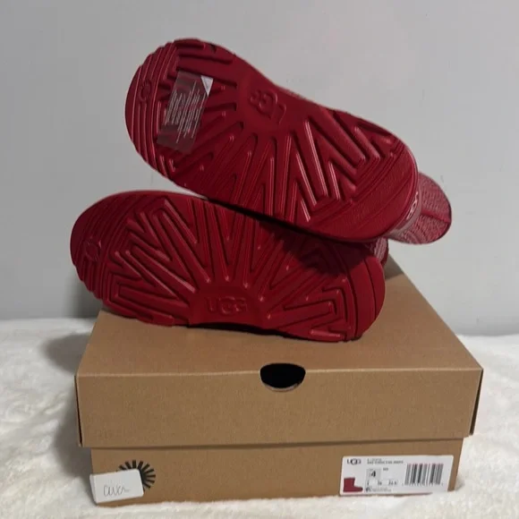 UGG Red Sparkle Ankle Boots